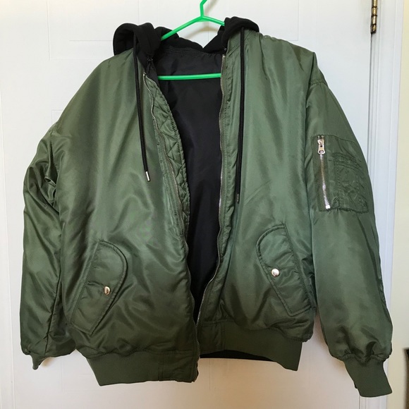 Forever21 Reversible Bomber Jacket (size Small) - Picture 4 of 6